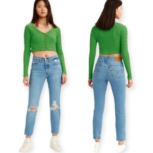 Levi's Premium Wedgie Icon Fit Ankle Jeans size 27